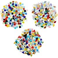 Belle Vous Teselas Mixtas en 3 Formas (Pack de 600-480 g) Diamantes (2x1-2 cm) Triángulos (1-5x1-5x1-5 cm) Cuadrados…